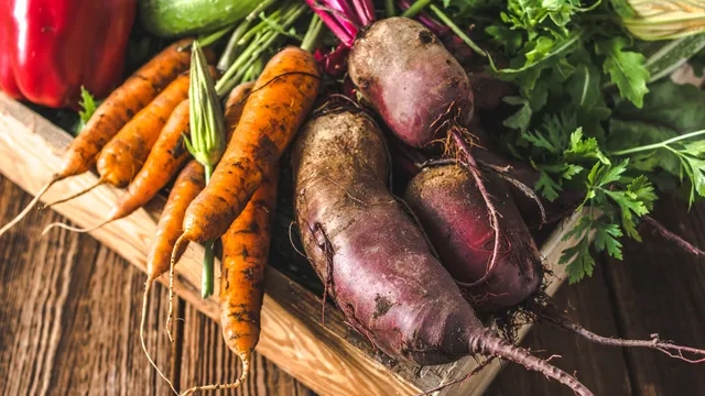 Fibre-rich fresh vegetables